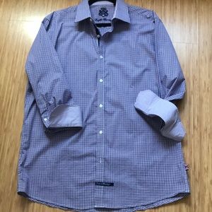 English Laundry Flip Cuff Button Up Dress Shirt. Neck 17 32/33 sleeve